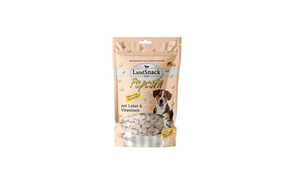 LandSnack Snack Dog Popcorn mit Leber & Vitaminen, 100g
