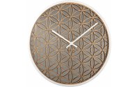 NeXtime Wanduhr Bella Mirror Ø 50 cm Weiss