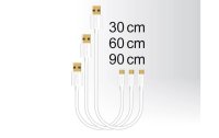 Delock USB 2.0-Kabel 3er Set USB A - Micro-USB B 0.30m/0.60m/0.90m