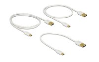 Delock USB 2.0-Kabel 3er Set USB A - Micro-USB B 0.30m/0.60m/0.90m