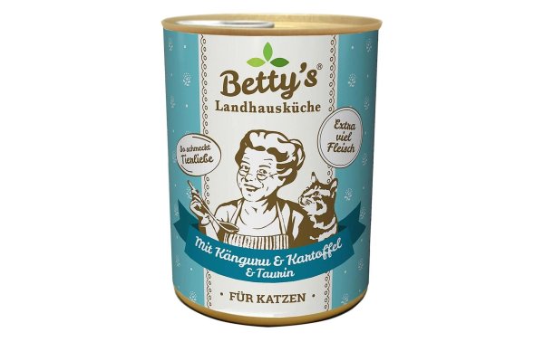 Bettys Landhausküche Nassfutter Känguru mit Kartoffel, 400 g