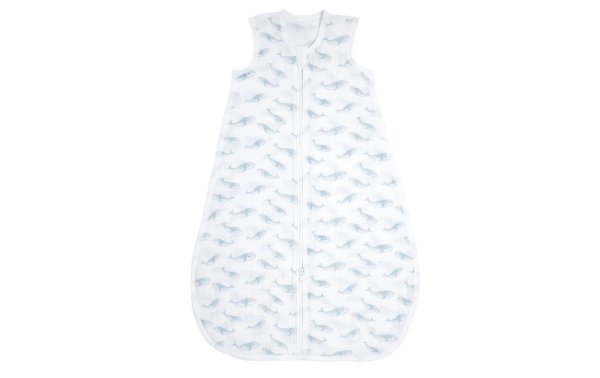 Aden + Anais Baby-Sommerschlafsack Oceanic Blue Whale 18-36 Mt.