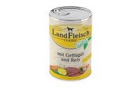LandFleisch Nassfutter Classic Geflügel und Reis, 400 g
