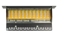 Delock Netzwerkpanel 12 Port 10" Cat.6 LSA Schwarz