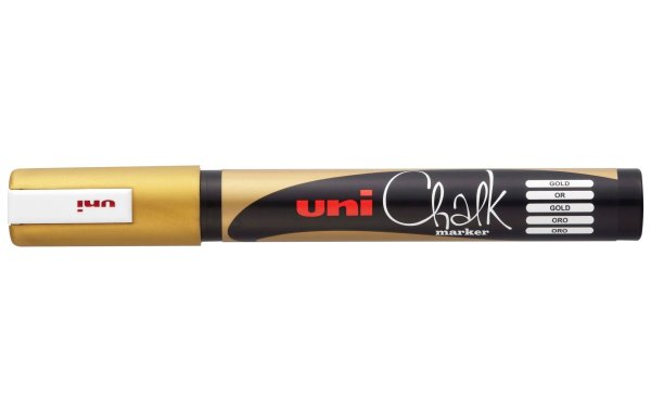 Uni Kreidemarker uni Chalk 1.8 - 2.5 mm Gold