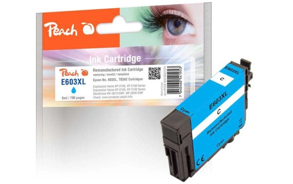 Peach Tinte Epson No 603XL (T03A2) Cyan