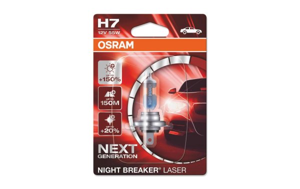 OSRAM H7 Halogenlicht Night Breaker  PKW