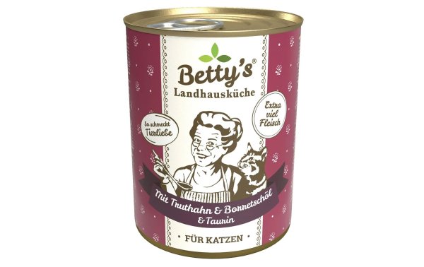 Bettys Landhausküche Nassfutter Truthahn mit Borretschöl, 400 g