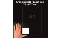 Avery Zweckform Universal-Etiketten 3661 70 x 67.7 mm, 100 Blatt