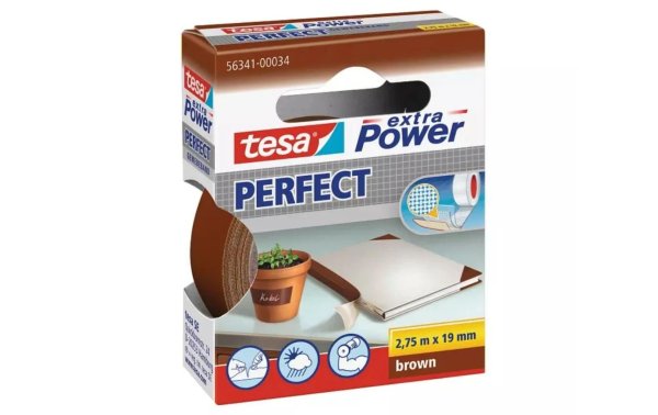 tesa Gewebeband Extra Power Perfect 2.75 m x 19 mm