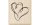 Heyda Motivstempel Heartbeat Hellbraun