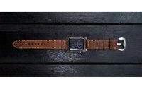 Nomad Lederarmband Traditional Strap Apple Watch Braun/Silber