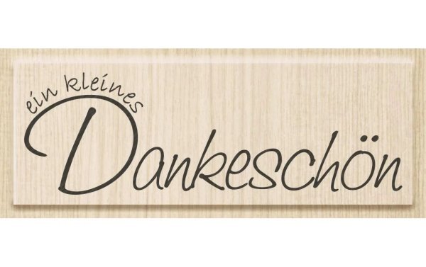 Heyda Motivstempel Kleines Dankeschön Hellbraun