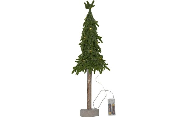 Star Trading Weihnachtsbaum Lummer, 15 LEDs, 55 cm, Grün