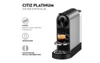 DeLonghi Kaffeemaschine Nespresso Citiz Platinum EN220.T Grau