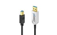 FiberX USB 3.1-Kabel Gen2, Fiber, 10Gbps USB A - USB B 20 m