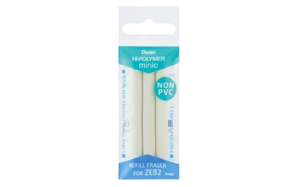 pentel Ersatzradiergummi für Clic Eraser Weiss