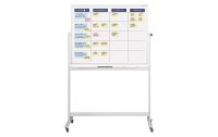 Magnetoplan Mobiles Whiteboard Standard-Set 90 cm x 120 cm, Weiss