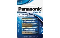 Panasonic Batterie Alkaline EVOLTA Type C 2 Stück