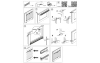 Gardinia Plissée Easyfix, blickdicht 75 x 130 cm, Weiss