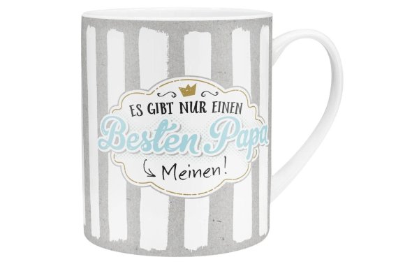 Sheepworld Universaltasse Besten Papa 600 ml, 1 Stück, Hellgrau/Weiss