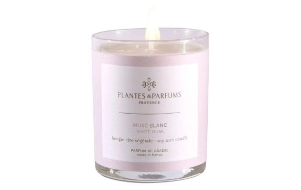 Plantes & Parfums Duftkerze Musc Blanc 180 g