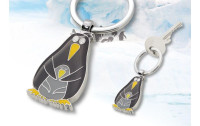 Troika Schlüsselanhänger Pinguin & Pingu Gelb, Grau, Silber