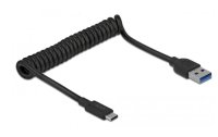 Delock USB 3.0-Spiralkabel 10Gbps USB A - USB C 1.2 m