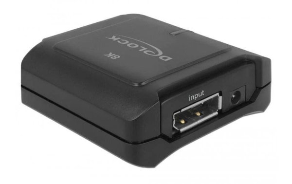 Delock DisplayPort 1.4 Repeater 8K 30 Hz Kaskadierbar, schwarz