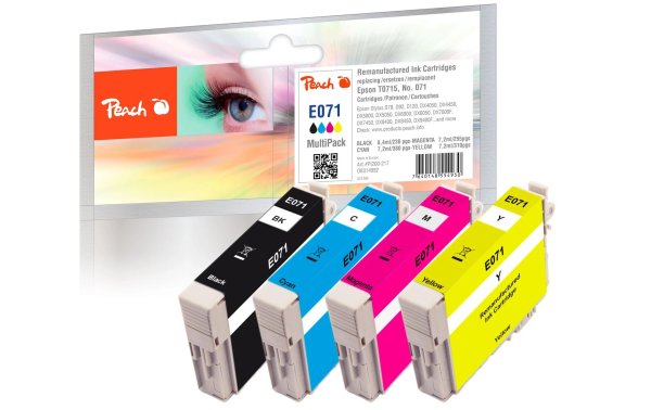 Peach Tinte Epson D78 Multi-Pack T0715 C, M, Y, BK
