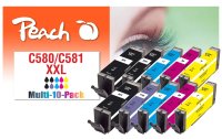 Peach Tinte Canon 580XXL/581XXL,Multi-10-Pack...
