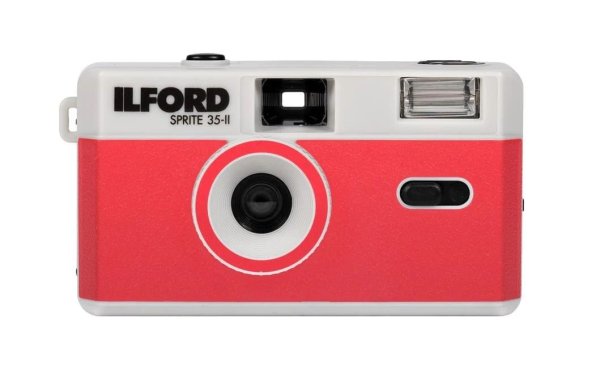 Ilford Analogkamera Sprite 35-II Red & Silver