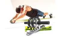 PRAEP Bauchtrainer Core Wheel + Woven Resistance Bands