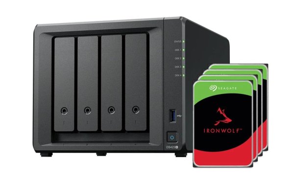 Synology NAS DiskStation DS423+ 4-bay Seagate Ironwolf 16 TB