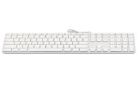 LMP Tastatur KB-1243 Weiss, US-Layout mit Ziffernblock