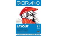 Fabriano Zeichenblock Layout A4, 70 Blatt