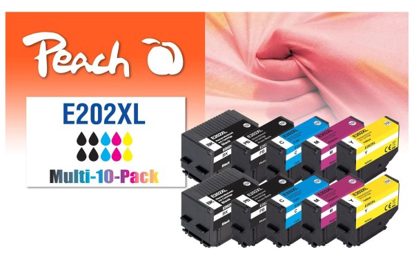 Peach Tinte Epson No. 202XL Multi-10-Pack 4x BK, 2x C, M, Y