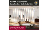 Paulmann LED-Stripe MaxLED 1000 BasisSet COB, 2700 K, 3 m, Silber