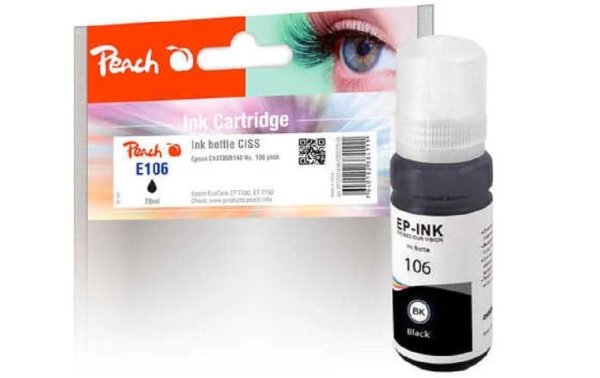 Peach Tinte Epson 106 (C13T00R140) Black