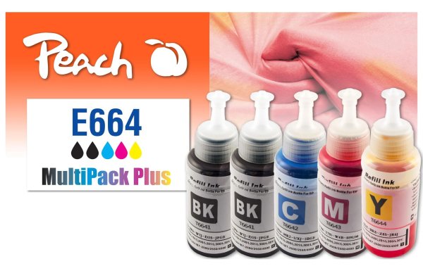 Peach Tinte Canon  CISS T664 Multi-Pack C, M, Y, BK