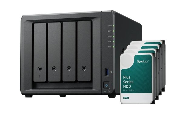 Synology NAS DiskStation DS423+ 4-bay Synology Plus HDD 24 TB