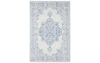 Northrugs Teppich Outdoor Beach, 200 x 290 cm, Creme-Blau