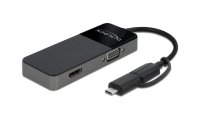 Delock Adapter USB 3.0; USB Type-C – HDMI; VGA 4K 30Hz