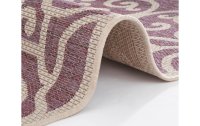 Northrugs Teppich Outdoor Jaffa, 70 x 140 cm, Lila-Beige