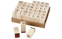 Creativ Company Motivstempel-Set Buchstaben/Zahlen 42-teilig