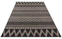 Northrugs Teppich Jaffa Sidon, 140 x 200 cm, Anthrazit/Beige