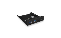 ICY BOX Front Panel IB-HUB1417-i3 USB 3.0 Type-C/Type-A Hub 3.5"