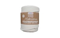 Glorex Wolle Makramee Cord gewebt 85 m x 5 mm, 500 g, Weiss