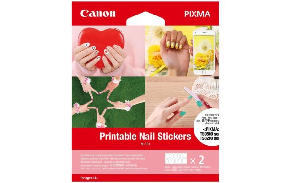 Canon Fotopapier Nail Sticker NL-101 2 Blatt