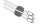 Delock Kabel-Clip 14 mm, 3x2 Stück, weiss, grau, schwarz